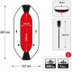 Piepūšamā laiva 3-vietīga Intex Mariner 3 BOAT SET (297x127x46)
