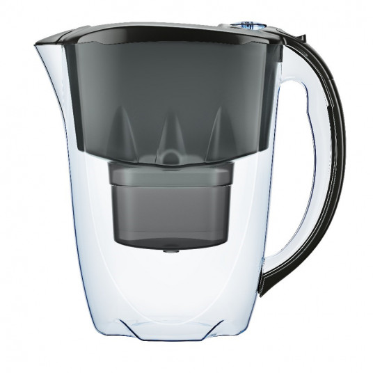Filtra krūze Aquaphor Amethyst 2,8 l ar skaitītāju + B25 Maxfor plus kārtridžs, melns
