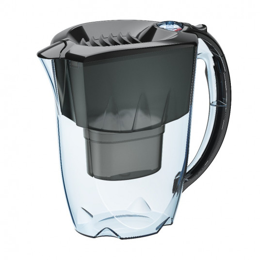 Filtra krūze Aquaphor Amethyst 2,8 l ar skaitītāju + B25 Maxfor plus kārtridžs, melns