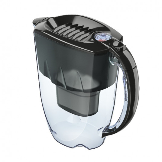 Filtra krūze Aquaphor Amethyst 2,8 l ar skaitītāju + B25 Maxfor plus kārtridžs, melns