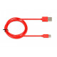 I-BOX USB 2.0 C TIPA KABELIS, 2A 1M SARKANS
