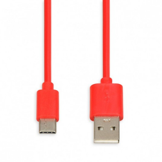 I-BOX USB 2.0 C TIPA KABELIS, 2A 1M SARKANS