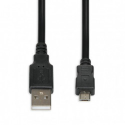 iBox IKU2M18 USB kabelis 1,8 m USB 2.0 USB A Mikro-USB B Melns