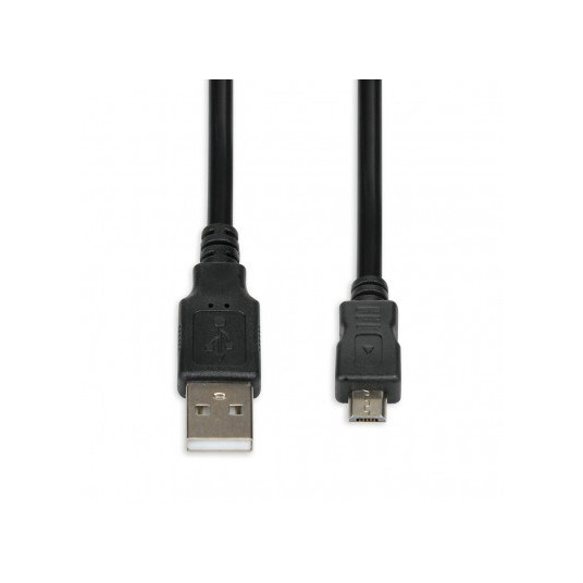 iBox IKU2M18 USB kabelis 1,8 m USB 2.0 USB A Mikro-USB B Melns