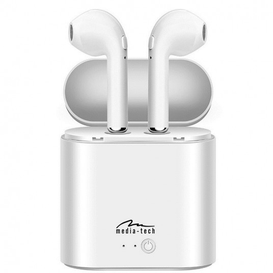 Austiņas Media-Tech MT3589W TWS White