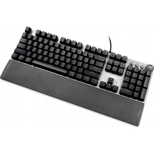 iBox Aurora K-3 USB QWERTY tastatūra sudraba krāsā