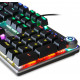 iBox Aurora K-3 USB QWERTY tastatūra sudraba krāsā