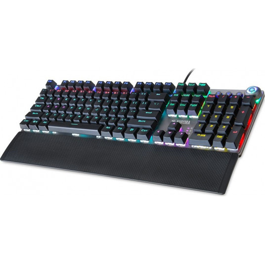 iBox Aurora K-3 USB QWERTY tastatūra sudraba krāsā