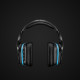 Austiņas Logitech Gaming G935 Black/Blue