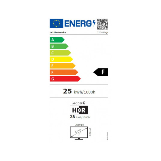 LG 27" 27GS95QX-B UltraGear OLED QHD 16:9 2560x1440