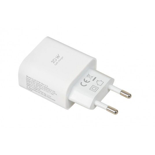 Ceļojumu lādētājs iBOX C-37 GaN PD20W, balts