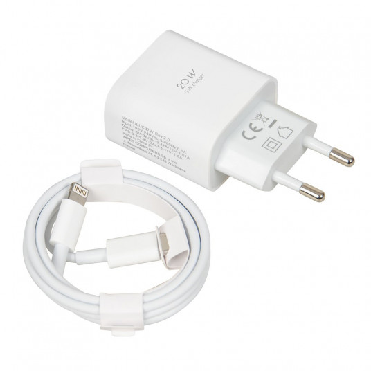 Ceļojumu lādētājs iBOX C-37 GaN PD20W, balts