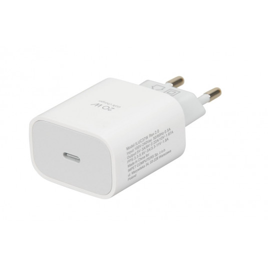 Ceļojumu lādētājs iBOX C-37 GaN PD20W, balts