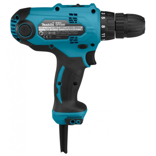 Makita DF0300 urbjmašīna 1500 RPM bezatslēgas 1,2 kg melna, zila