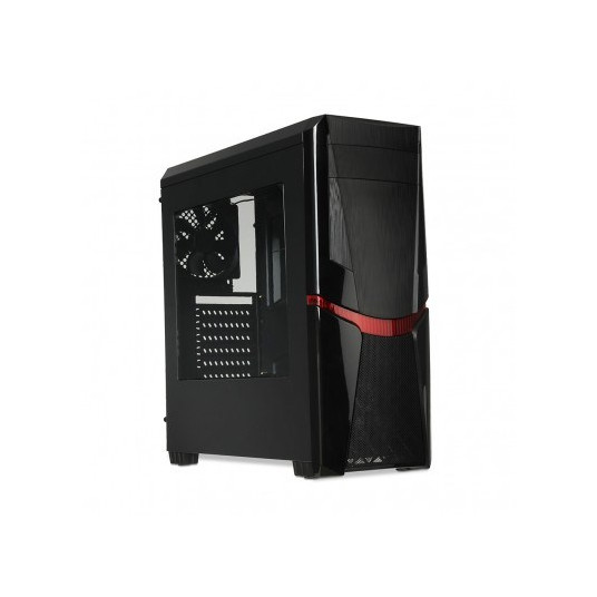 iBox ORCUS X14 Midi Tower Juoda
