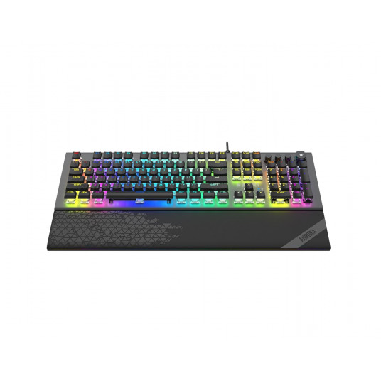 iBox Aurora K-5 USB QWERTY tastatūra sudraba krāsā