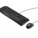 Logitech Desktop MK120 Tastatūras tastatūra Pele Tastatūra Biroja USB QWERTY ASV starptautiskā versija melna