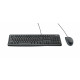Logitech Desktop MK120 Tastatūras tastatūra Pele Tastatūra Biroja USB QWERTY ASV starptautiskā versija melna