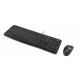 Logitech Desktop MK120 Tastatūras tastatūra Pele Tastatūra Biroja USB QWERTY ASV starptautiskā versija melna