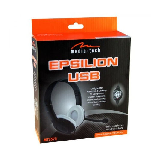 Austiņas Media-Tech Epsilion MT3573 Black