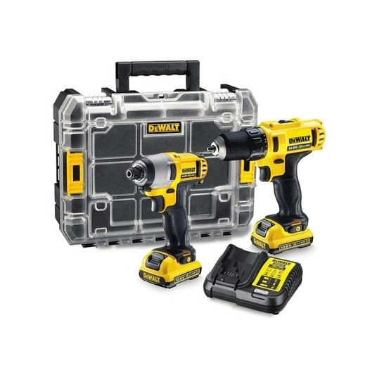 DEWALT DCK211D2T strāvas skrūvgriezis/trieciengrieznis Melns, Pelēks, Dzeltens