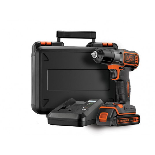 Black & Decker ASD18K Keyless melns, oranžs