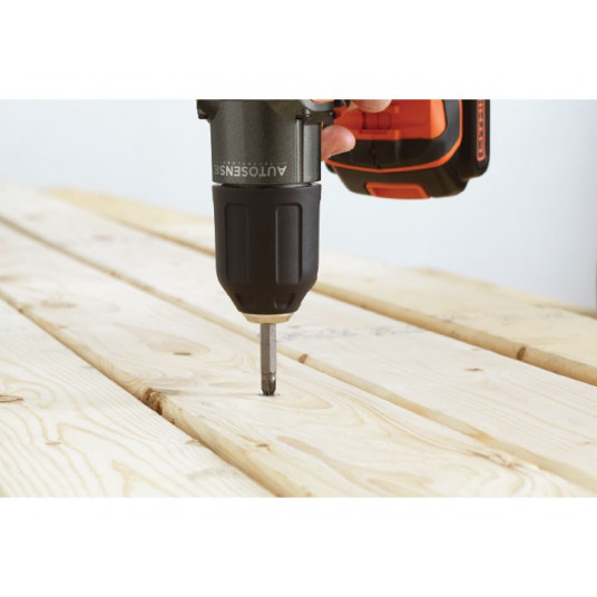 Black & Decker ASD18K Keyless melns, oranžs
