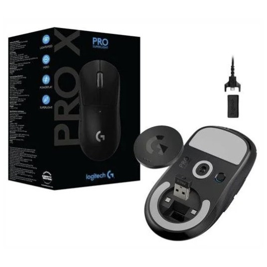Pele Logitech G Pro X Superlight Optical Gaming Mouse Black
