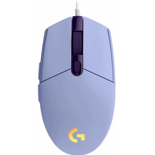 Pele Logitech G102 Lightsync RGB Optical Gaming Mouse Lilac