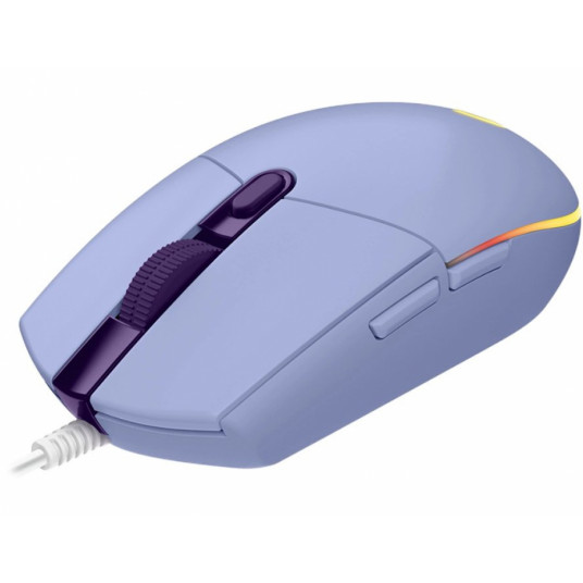 Pele Logitech G102 Lightsync RGB Optical Gaming Mouse Lilac