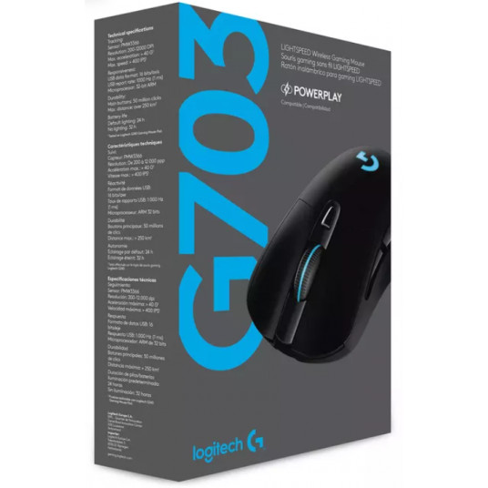 Pele Logitech G703 Optical Gaming Mouse Black