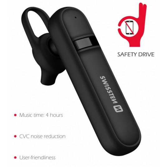 Swissten Caller Bluetooth HandsFree Headset with MultiPoint / CVC Noise Reduction