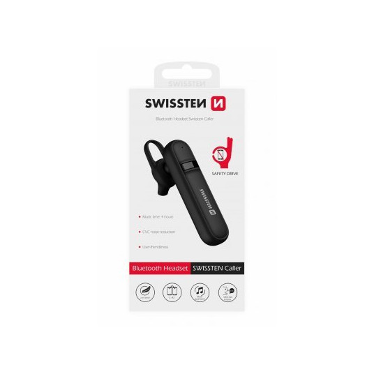 Swissten Caller Bluetooth HandsFree Headset with MultiPoint / CVC Noise Reduction
