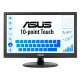 ASUS VT168HR Datora monitors 39,6 cm (15,6") 1366 x 768 pikseļu WXGA LED skārienjūtīgais ekrāns melns