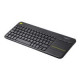 LOGI K400 Plus Touch Keyboard black(PAN)