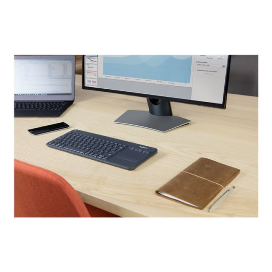 LOGI K400 Plus Touch Keyboard black(PAN)