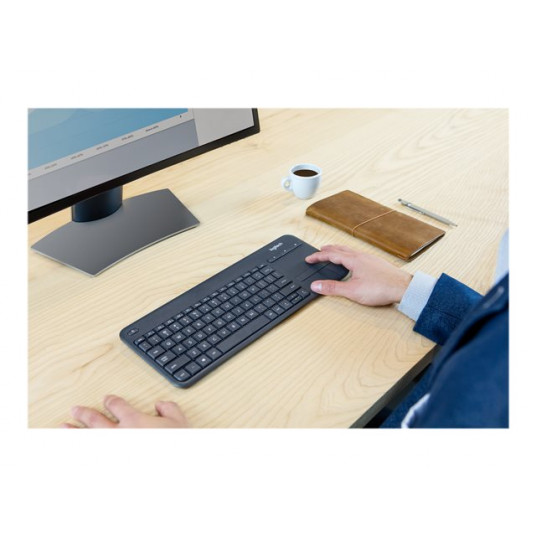 LOGI K400 Plus Touch Keyboard black(PAN)