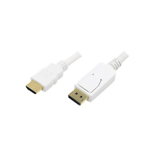 Logilink | Cable DisplayPort to HDMI | White | DP to HDMI | 2 m