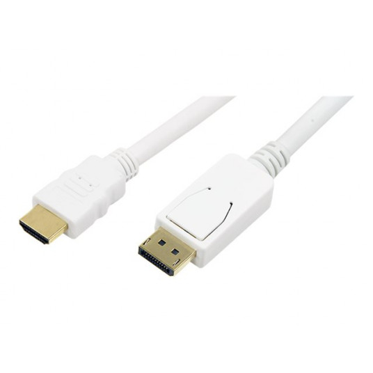 Logilink | Cable DisplayPort to HDMI | White | DP to HDMI | 2 m