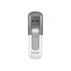 "Lexar" | "Flash atmiņas disks" | "JumpDrive V100" | 128 GB | USB 3.0 | Pelēks