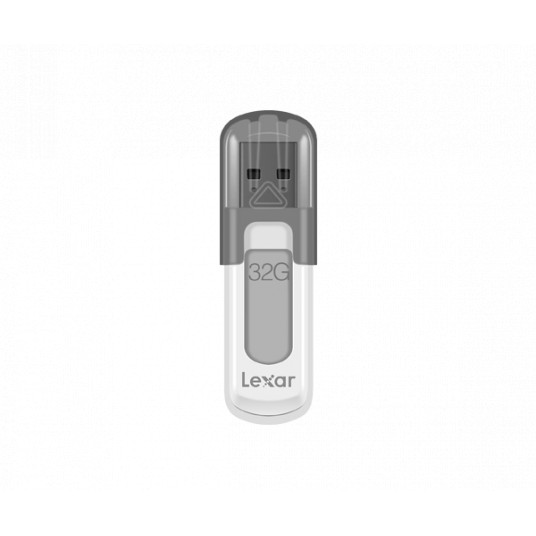 "Lexar" | "Flash atmiņas disks" | "JumpDrive V100" | 32 GB | USB 3.0 | Pelēks