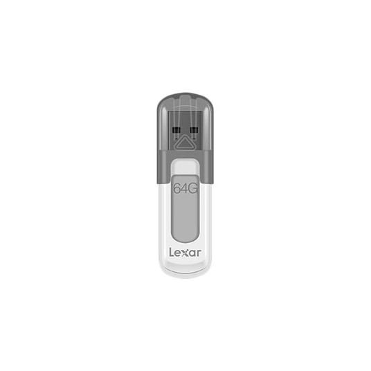 "Lexar" | "Flash atmiņas disks" | "JumpDrive V100" | 64 GB | USB 3.0 | Pelēks