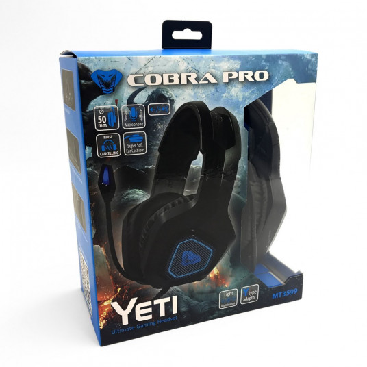 Austiņas Media-Tech MT3599 Cobra Pro Yeti Black