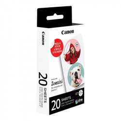 Photopaper Canon ZINK Pre-Cut Circle Sticker, 20 sheets