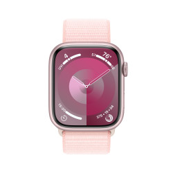 Viedpulkstenis Apple Watch Series 9 GPS 45mm Pink Aluminium Case with Light Pink Sport Loop MR9J3ET/A