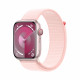 Viedpulkstenis Apple Watch Series 9 GPS + Cellular 45mm Pink Aluminium Case with Light Pink Sport Loop MRMM3ET/A