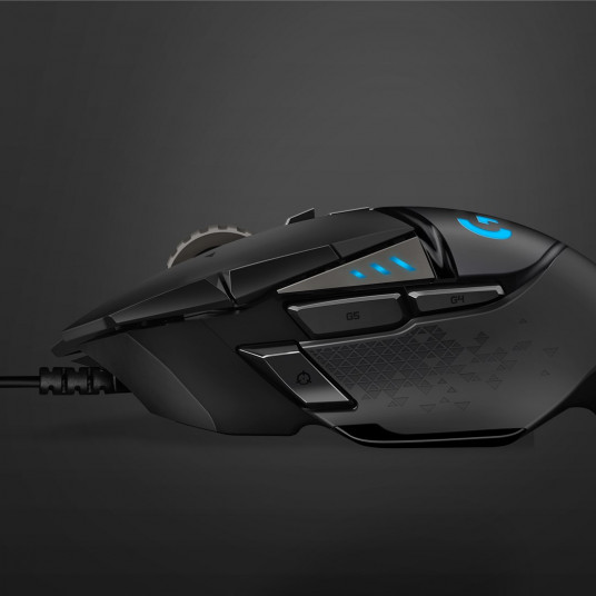 Pele Logitech G502 Hero Optical Gaming Mouse Black