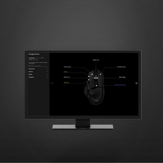 Pele Logitech G502 Hero Optical Gaming Mouse Black