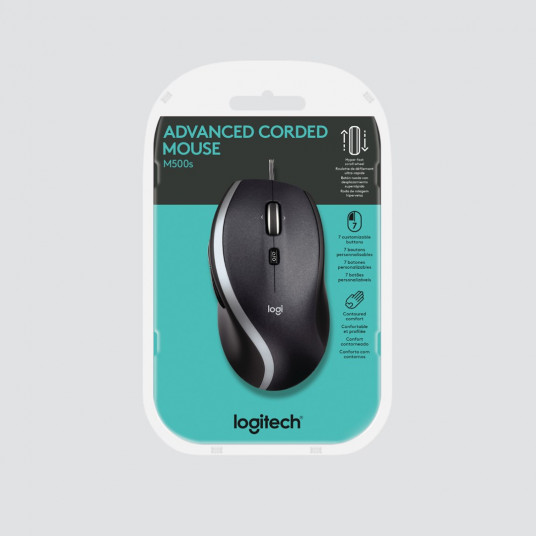 Pele Logitech M500s Optical Black