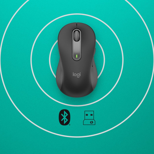 Pele Logitech M650 L left Optical Graphite